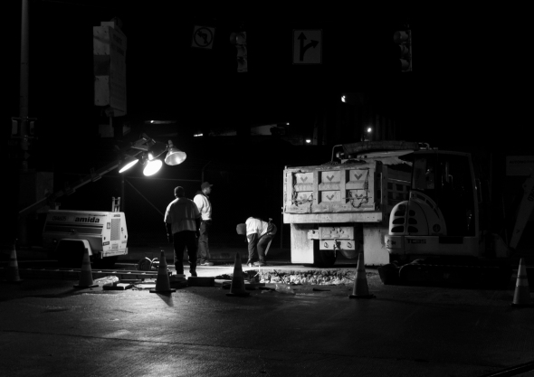 Nocturnal Road Work